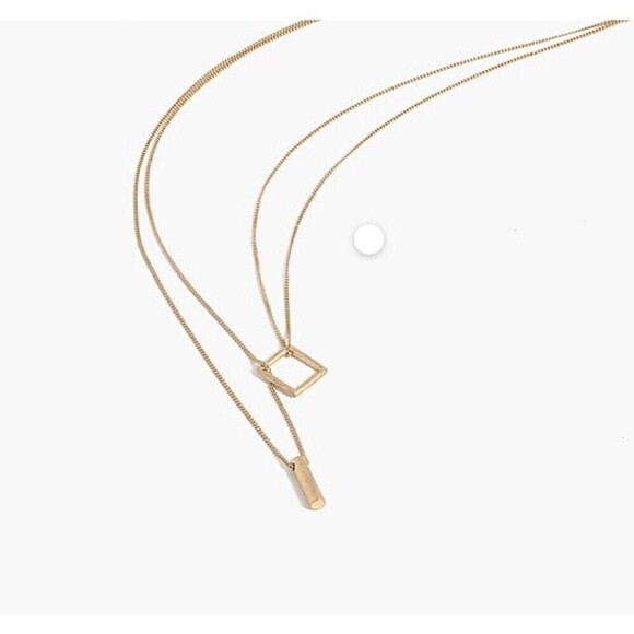Madewell Necklace Woman Fashion 18K Gold Plated Stainless Steel Layers - Picture 4 of 5